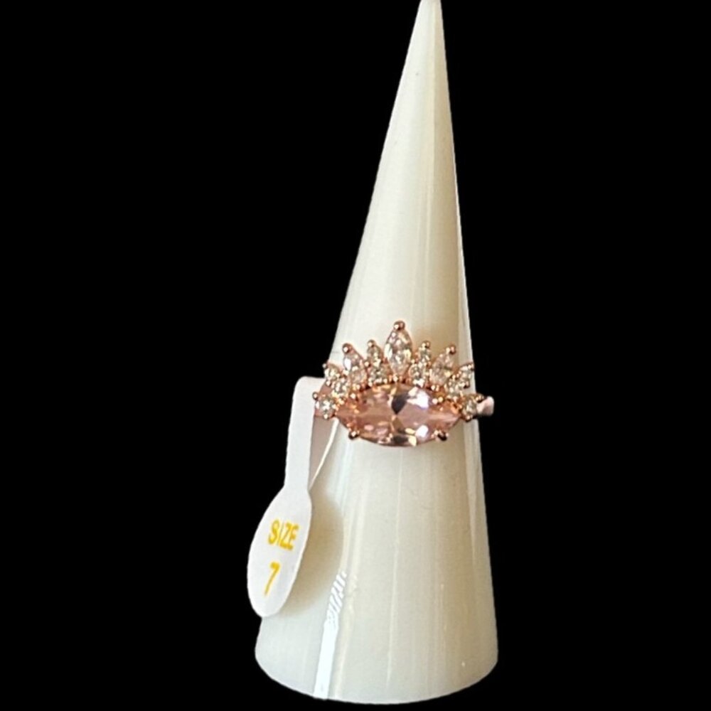 Bomb Party Pink Morganite Ring Size 7